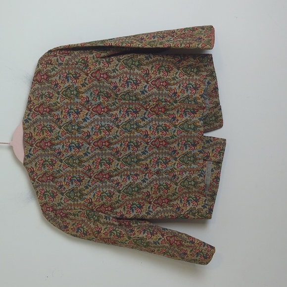 Vintage Tapestry Pandora Cropped Blazer Jacket Button Down Women's Size *Small - Picture 8 of 12